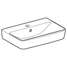 Раковина подвесная Geberit Selnova Compact 55 х 37 см, с 1 отверстием под смеситель (501.509.00.1)