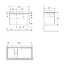 Раковина Geberit One 90 х 48 см  505.006.00.1