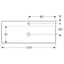 Раковина Geberit One 120 х 48 см 505.020.01.5