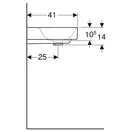 Раковина Geberit One 50 х 41 см 505.021.01.6