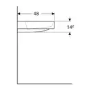 Раковина Geberit One 120 х 48 см 505.047.00.1