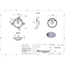 MIRAGGIO MADISON Умывальник, белый (0001053)
