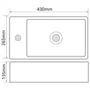 Mixxus Premium QUADRO-1201-R Раковина, біла (MP6504)