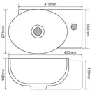 Mixxus Premium DIVERSE-1201-L Раковина, біла (MP6507)