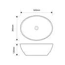 MIXXUS PREMIUM ELLIPSE-0107 Раковина накладна, біла (MP6525)