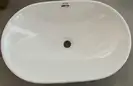 MIXXUS PREMIUM ELLIPSE-1601 Раковина врізна, біла (MP6569)
