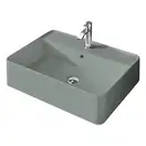 Умивальник на стільницю Nic Design Semplice 60х45х16 см з отвором під змішувач, Cemento матовий C/F (001384047 CF)