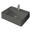 Умивальник на стільницю Nic Design Semplice 60х45х16 см з отвором під змішувач, Argilla матовий C/F (001384052 CF)