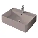 Умивальник на стільницю Nic Design Semplice 60х45х16 см з отвором під змішувач, Cipria матовий C/F (001384060 CF)
