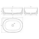 Omnires Mesa Умывальник, 46x31.5 см, белый (MESA460BP)