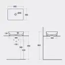 Rak Ceramics Feeling Раковина накладная, белый матовый (FEECT5000500A)