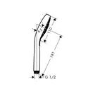 Ручний душ Hansgrohe MySelect E 110 1jet EcoSmart 7 л/хв, білий/хром (26675400)