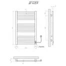 Рушникосушарка KOSSER Герда 800х500 ER (ДГ02ER)
