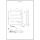 Рушникосушарка KOSSER  Трапеція 600х500/5 EL рег. (ДТ08EL)