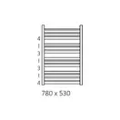 Рушникосушка 780х530 Marlin WGMAR078053KS95SX Terma