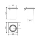 Стакан для щіток Sonia S-Cube / S2 White (172481)