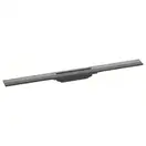 Трап для душа 80 см Hansgrohe RainDrain Flex, матовый чёрный хром (56044340) фото 1 Aquada.com.ua