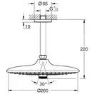 Grohe Верхній душ зі стельовим кронштейном Grouphoria (26461000)