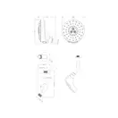 верхній душ Omnires Douglas chrome 12,5 cm (DOUGLAS-WCR)