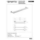 Тримач рушників подвійний 104204055 NEO Bemeta Чехія