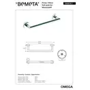Тримач для рушників Omega (104307611), Bemeta