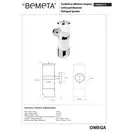 146503172 Omega Диспенсер для косметичних тампонів, Bemeta (146503172)
