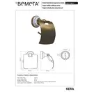 Тримач туалетного паперу з кришкою 144712017 Kera Bemeta Чехія