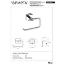 Тримач для туалетного паперу Tasi (154112022), Bemeta