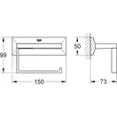 Тримач паперу Grohe Allure Brilliant (40499000)