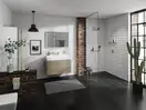 Настенный держатель Porter 500 с полкой правый Hansgrohe Porter E (цвет - шлифованная бронза) 26858140