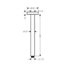 Кронштейн для верхнього душу Hansgrohe Croma 300 мм, хром (27389000)