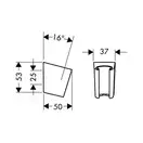 Тримач душу Hansgrohe Porter, хром (28331800)