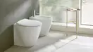 Унитаз напольный NewFlush (безободковый) Catalano Italy с сиденьем Soft Close, белый глянцевый (1VP52RIT00+5ITSTF00) фото 3 Aquada.com.ua