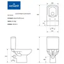 Cersanit Компакт 575 Colour Clean On, з кришкою (CCKZ1013501894)