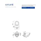 Cersanit CREA CLEAN ON Унітаз підвісний, овальний (CCHZ1001331986)