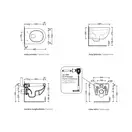 Унітаз підвісний Flaminia MINIAPP 48.5x36 h27 см з системою Goclean, укорочений, Carbone matt (AP119G) (AP119GCAR)