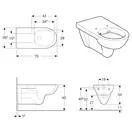 GEBERIT SELNOVA Comfort унитаз подвесной  Rimfree, воронкоподобный, удлиненный вылет (500.262.01.1) фото 2 Aquada.com.ua