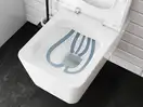 Унітаз підвісний AquaFall Flush (безободковий) Hansgrohe EluPura Q у комплекті з сидінням SoftClose  60194450 + 60150450