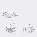 Унитаз подвесной Rimless (безободковый) Rak Ceramics Feeling, matt cappuccino (RST23514A)