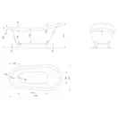 Ванна акрилова Knief Aqua Plus® VICTORIAN, 174,5х83 (0100-061) (VICTORIAN_0100-061)