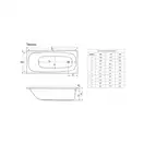 Панель до ванни бокова 70, RADAWAY (OBB-00-070x056U)