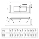 Radaway Aridea Ванна прямокутна 190x90, біла (WA1-24-190x090US)
