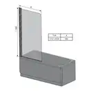 Шторка для ванни одноелементна CVS1-80 L Transparent, (7QL40C00Z1) RAVAK