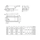 Ванна А248195000 Easy  1600x700+ніжки Roca (A248195000)