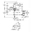 Grohe Cubeo Смеситель для биде, хром (1018100000)