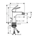 HANSGROHE Logis Fine Змішувач для біде, чорний матовий (71201670)