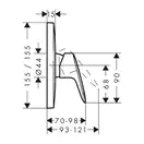 Смеситель для душа Hansgrohe Logis (цвет - чёрный матовый) 71605670
