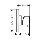 Hansgrohe Talis E Смеситель для душа, хром (71764000)