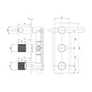 Omnires Contour Смеситель для ванны и душа, хром (CT8035/1CR)