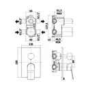 Paffoni Tilt Змішувач для душу на 2 споживачі, сталь (TI018ST/M)